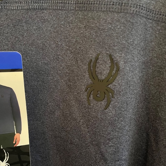 Spyder Active Men's Full Zip Jacket  Size L G Blue New with Tags - Picture 6 of 10